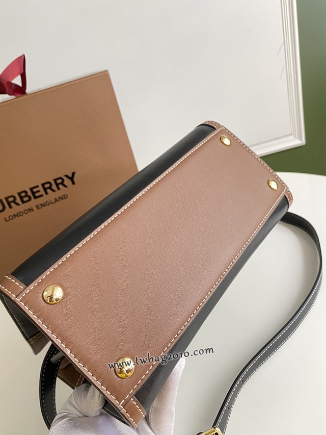 Burberry專門店新款小號Title泰爾勒手袋 巴寶莉Vintage復古格紋手提肩背女包 yxb1156